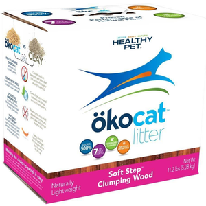 Okocat Litter Soft Step Clumping Wood 11.2Lb - Pet Totality