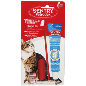 Sentry Petrodex Vs Dental Care Kit Cat Malt Toothpaste - Pet Totality