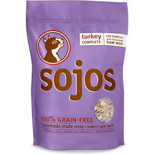 Sojos Cat Complete Freeze-Dried Food Mix Turkey 1Lb - Pet Totality