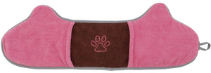 Pet Life  'Bryer' 2-in-1 Hand-Inserted Microfiber Pet Grooming Towel and Brush - Pet Totality