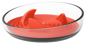 Pet Life  'Cirlicue' Shark Fin Shaped Modern Slow Feeding Pet Bowl - Pet Totality