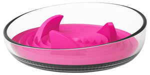 Pet Life  'Cirlicue' Shark Fin Shaped Modern Slow Feeding Pet Bowl - Pet Totality