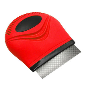 Pet Life  'Grazer' Handheld Travel Grooming Cat and Dog Flea and Tick Comb - Pet Totality
