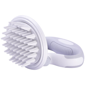 Pet Life  'Gyrater' Swivel Travel Silicone Massage Grooming Pet Brush - Pet Totality