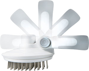 Pet Life  'Gyrater' Travel Self-Cleaning Swivel Grooming Pet Pin Brush - Pet Totality