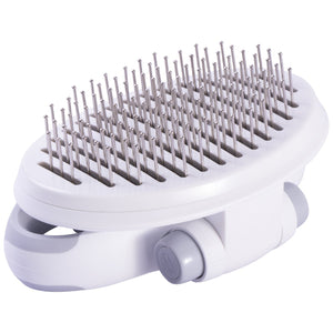 Pet Life  'Gyrater' Travel Self-Cleaning Swivel Grooming Pet Pin Brush - Pet Totality