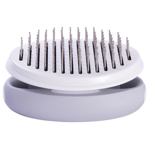 Pet Life  'Gyrater' Travel Self-Cleaning Swivel Grooming Pet Pin Brush - Pet Totality
