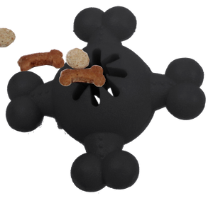 Pet Life  'Quadra-Bone' TPR Treat Dispensing Durable Dog Toy - Pet Totality