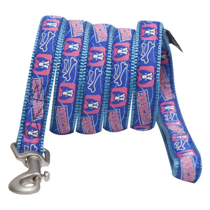 Touchdog 'Bone Patterned' Tough Stitched Embroidered Collar and Leash - Pet Totality