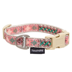 Touchdog 'Carpentry Patterned' Tough Stitched Embroidered Collar and Leash - Pet Totality