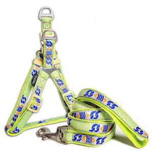 Touchdog 'Chain Printed' Tough Stitched Dog Harness and Leash - Pet Totality