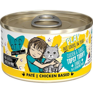 BFF  Cat Play Tpsy Trvy Chicken 2.8 oz. (Case of 12) - Pet Totality