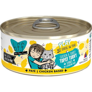 BFF  Cat Play Tpsy Trvy Chicken 5.5 oz. (Case of 8) - Pet Totality