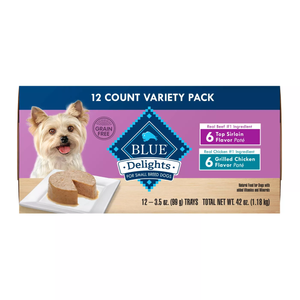 Blue Buffalo Dog Divine Delight  Sirloin Chicken 3.5 Oz. Variety (Case Of 12) - Pet Totality