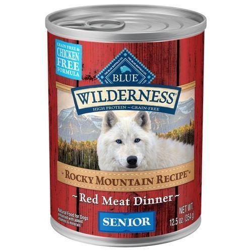 Blue Buffalo Dog Wilderness  Gf Senior Rocky Mountain Red 12.5O(Case Of 12)