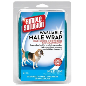 Bramton Simple Solution Washable Male Wrap Size Medium - Pet Totality
