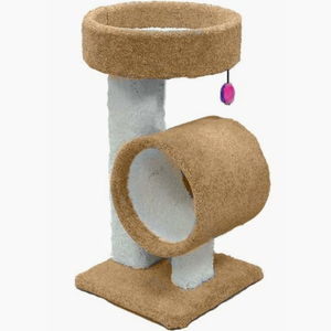 Classy Kitty Pedestal W/ Tall Tunnel 34In - Pet Totality