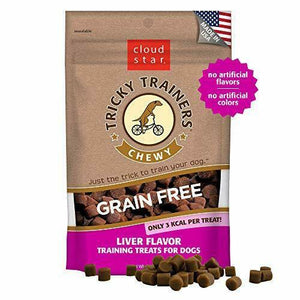 Cloudstar Dog Tricky Trainer Grain Free Chewy Liver 5Oz - Pet Totality