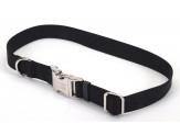 Coastal Adjustable Nylon Collar With Titan Metal Buckle Black 5/8X14In