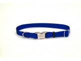Coastal Adjustable Nylon Collar With Titan Metal Buckle Blue 5/8X14In