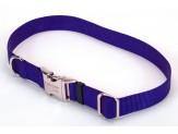 Coastal Adjustable Nylon Collar With Titan Metal Buckle Blue1X14-20In