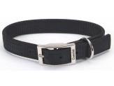Coastal Double-Ply Nylon Collar Black 1X20In
