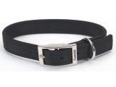 Coastal Double-Ply Nylon Collar Black 1X24In - Pet Totality
