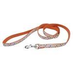 Coastal Pet-Pet Attire Ribbon Nylon Leash, 5/8" X 6'   Dots - Pet Totality