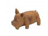Coastal Rascals Latex Toy Pig Brown 6.25In