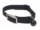 Coastal Sassy Snag-Proof Nylon Safety Cat Collar Black 3/8X12In
