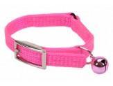 Coastal Sassy Snag-Proof Nylon Safety Cat Collar Neon Pink 3/8X10In