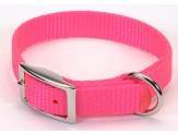 Coastal Single-Ply Nylon Collar Neon Pink 3/4X16In