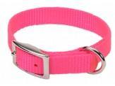 Coastal Single-Ply Nylon Collar Neon Pink 5/8X14In - Pet Totality