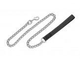 Coastal Titan Chain Leash With Nylon Handle Black 3.00Mmx4Ft