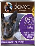 Daves Premium Turkey 95% Meat  Case Of 12 - Pet Totality