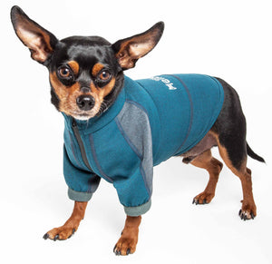 Dog Helios ® 'Eboneflow' Mediumweight 4-Way-Stretch Flexible And Breathable Performance Dog Yoga T-Shirt - Pet Totality
