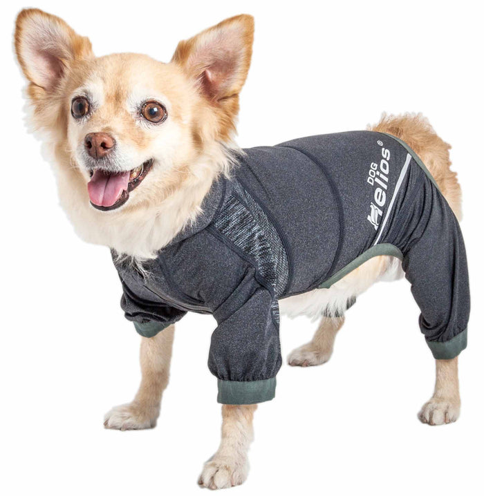 Dog Helios ® 'Namastail' Lightweight 4-Way Stretch Breathable Full Bodied Performance Yoga Dog Hoodie Tracksuit