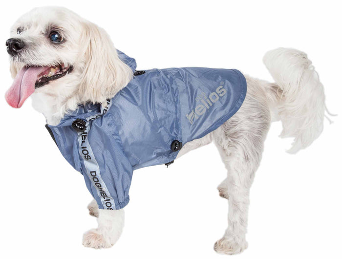 Dog Helios ® 'Torrential Shield' Waterproof Multi-Adjustable Pet Dog Windbreaker Raincoat