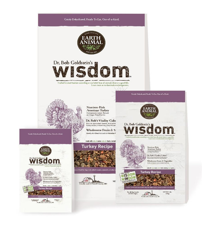 Earth Animal Wisdom  Dog Food Turkey 1 lb Bag