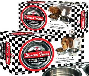 Ethical Diner Time Stainless Double Diner 1Pt - Pet Totality