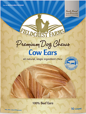 Ethical Fieldcrest Farms Cow Ears 10Pk - Pet Totality