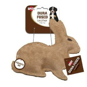 Ethical Products Spot Dura-Fused Leather & Jute Rabbit Small - Pet Totality