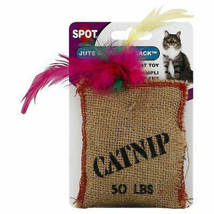 Ethical Products Spot Jute & Feather Sack With Catnip - Pet Totality