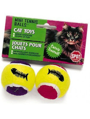 Ethical Products Spot Mini Tennis Balls With Bell & Catnip Assorted 2Pk - Pet Totality