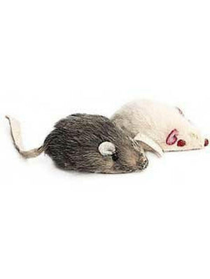 Ethical Products Spot Plush Mice Rattle & Catnip Cat Toy 2Pk - Pet Totality