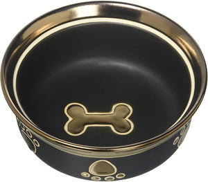 Ethical Products Spot Ritzy Copper Rim Dog Black 7In - Pet Totality