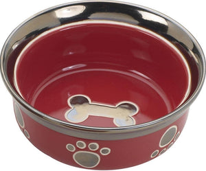 Ethical Products Spot Ritzy Copper Rim Dog Red 5In - Pet Totality