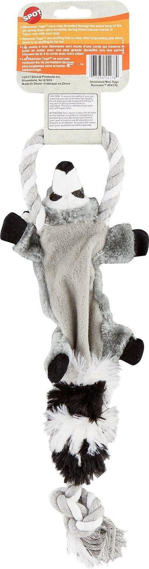 Ethical Skinneeez Tugs Raccoon Mini 14In - Pet Totality