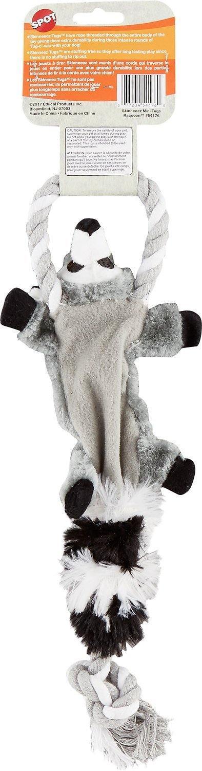 Ethical Skinneeez Tugs Raccoon Mini 14In