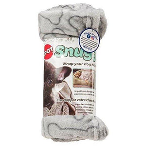 Ethical Snuggler Bones Blanket Gray 40X58 - Pet Totality
